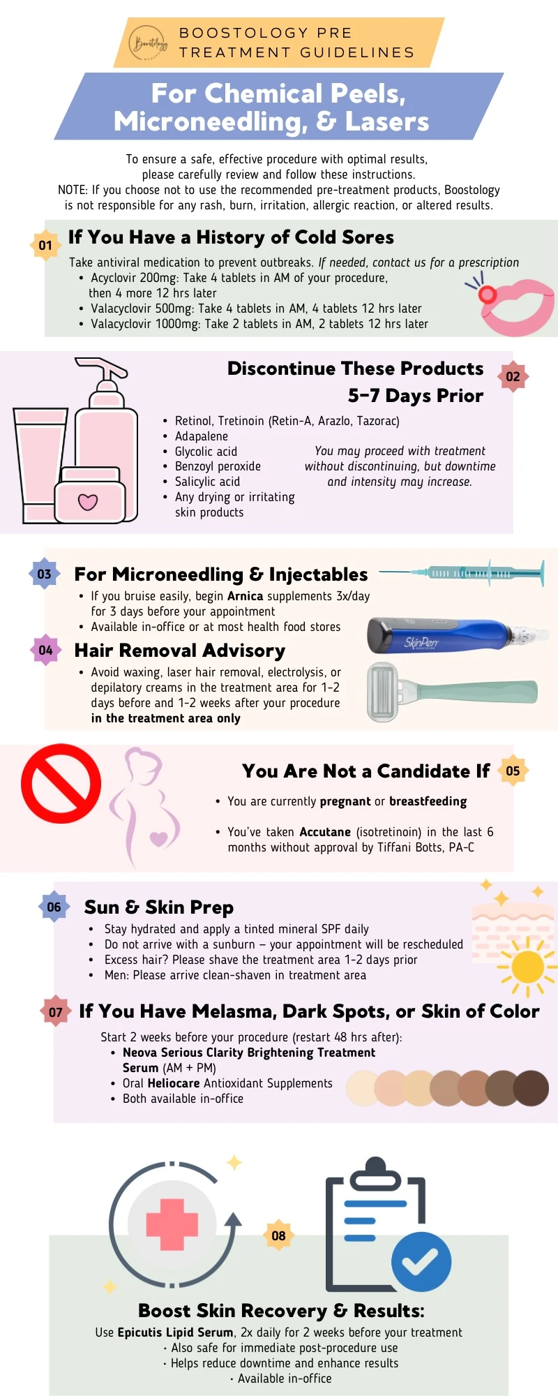 Pre Post Instructions 1